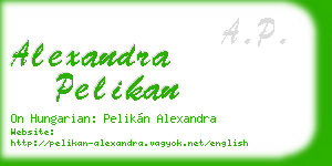 alexandra pelikan business card